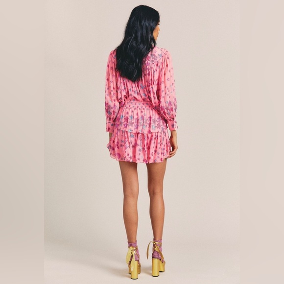 LoveShackFancy Dionne Top Millennial Pink Size XS - Picture 3 of 6